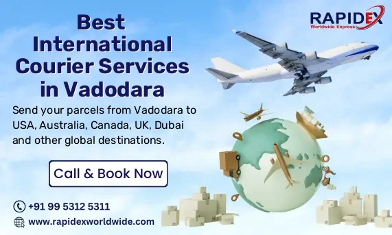 International Courier Services in Rajmahal Road, Vadodara