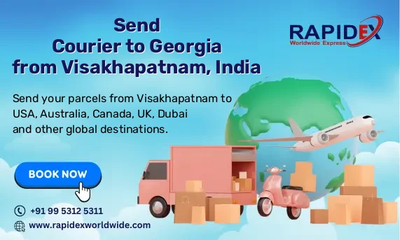 Courier to Georgia from Visakhapatnam, India | Fast & Reliable Delivery