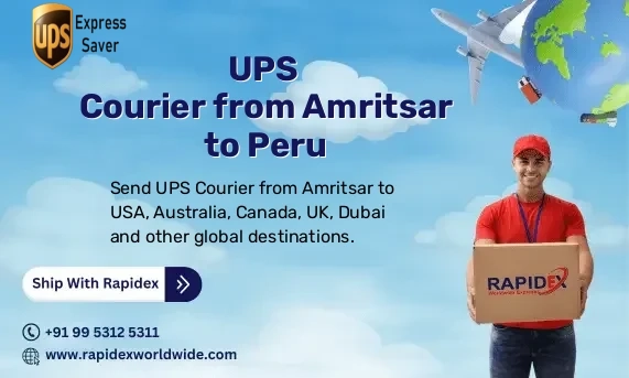 UPS Courier from Amritsar to Peru | Free Pickup & Fast Delivery