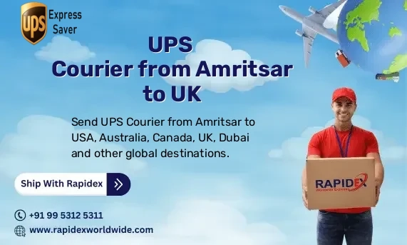 UPS Courier from Amritsar to UK | Free Pickup & Fast Delivery