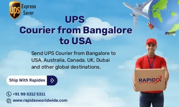 UPS Courier from Bangalore to USA | Free Pickup & Fast Delivery