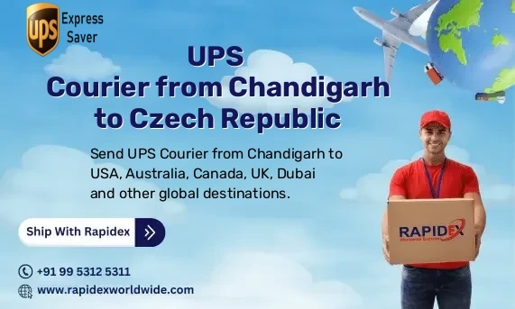 UPS Courier from Chandigarh to Czech Republic | Free Pickup & Fast Delivery