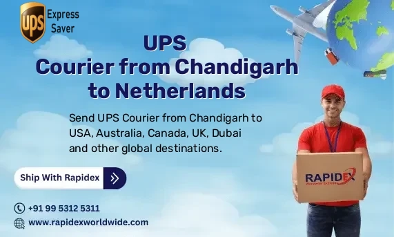 UPS Courier from Chandigarh to Netherlands | Free Pickup & Fast Delivery