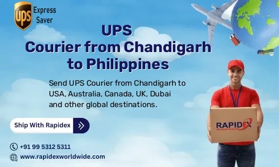 UPS Courier from Chandigarh to Philippines | Free Pickup & Fast Delivery