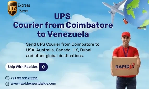 UPS Courier from Coimbatore to Venezuela | Free Pickup & Fast Delivery