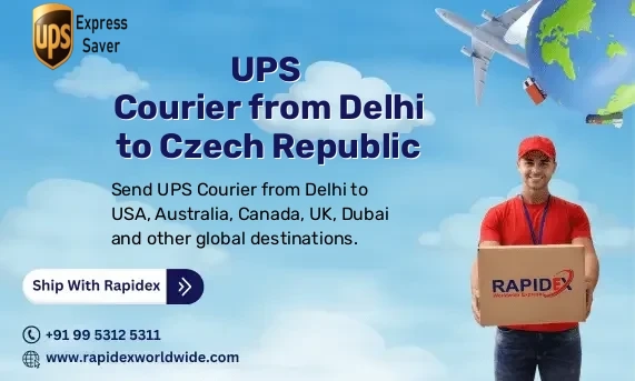 UPS Courier from Delhi to Czech Republic | Free Pickup & Fast Delivery