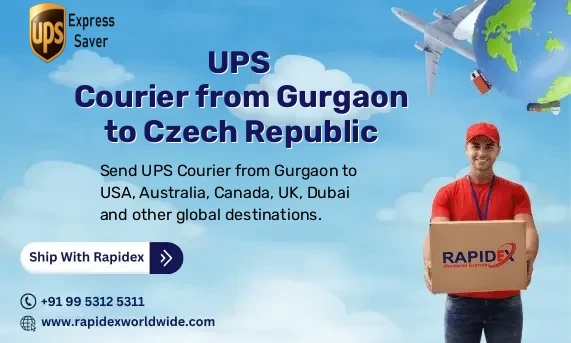 UPS Courier from Gurgaon to Czech Republic | Free Pickup & Fast Delivery