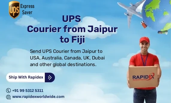 UPS Courier from Jaipur to Fiji | Free Pickup & Fast Delivery