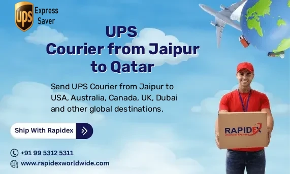 UPS Courier from Jaipur to Qatar | Free Pickup & Fast Delivery