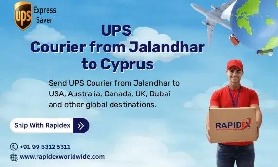 UPS Courier from Jalandhar to Cyprus | Free Pickup & Fast Delivery