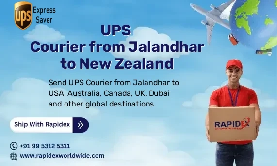 UPS Courier from Jalandhar to New Zealand | Free Pickup & Fast Delivery