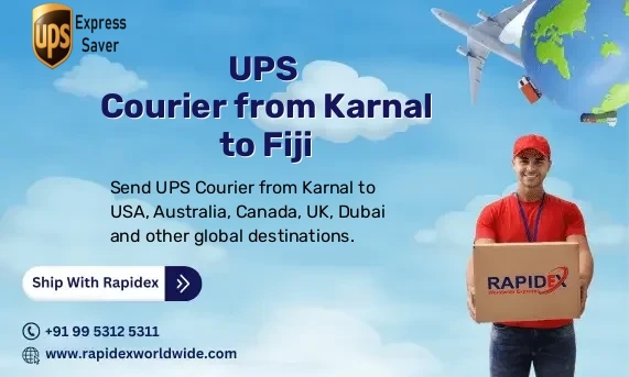 UPS Courier from Karnal to Fiji | Free Pickup & Fast Delivery