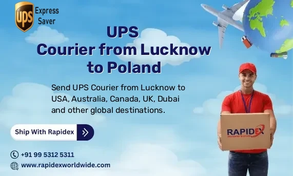 UPS Courier from Lucknow to Poland | Free Pickup & Fast Delivery