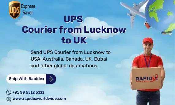 UPS Courier from Lucknow to UK | Free Pickup & Fast Delivery