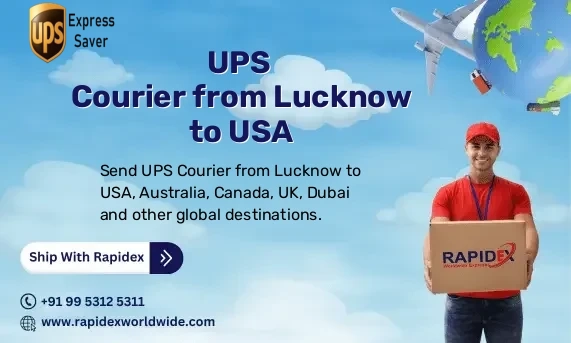 UPS Courier from Lucknow to USA | Free Pickup & Fast Delivery
