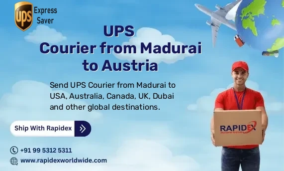 UPS Courier from Madurai to Austria | Free Pickup & Fast Delivery