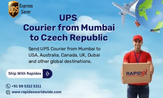 UPS Courier from Mumbai to Czech Republic | Free Pickup & Fast Delivery