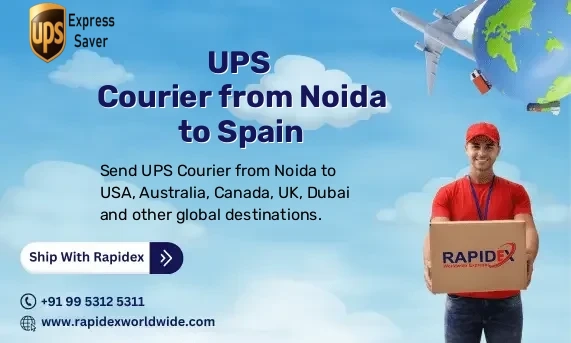 UPS Courier from Noida to Spain | Free Pickup & Fast Delivery