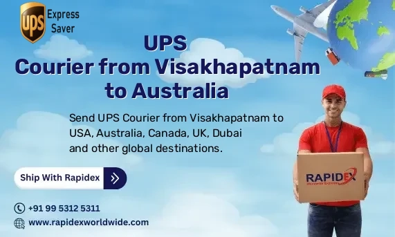 UPS Courier from Visakhapatnam to Australia | Free Pickup & Fast Delivery