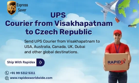 UPS Courier from Visakhapatnam to Czech Republic | Free Pickup & Fast Delivery