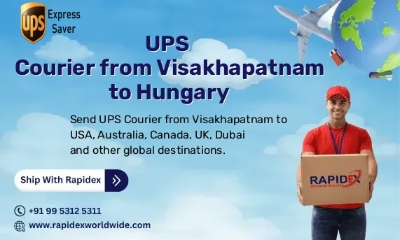 UPS Courier from Visakhapatnam to Hungary | Free Pickup & Fast Delivery