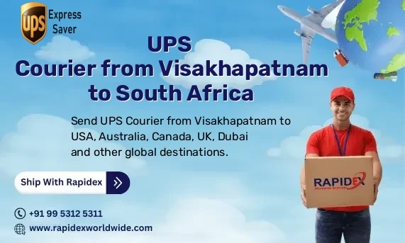UPS Courier from Visakhapatnam to South Africa | Free Pickup & Fast Delivery