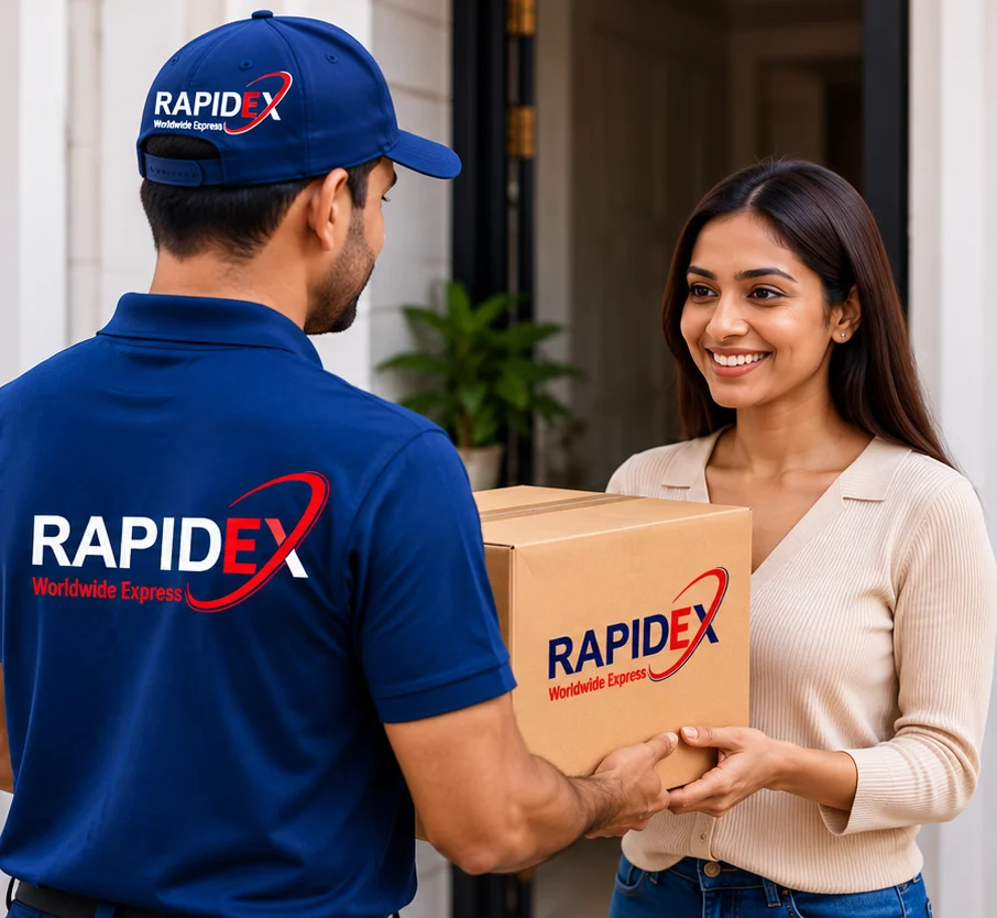 Pack international courier shipment