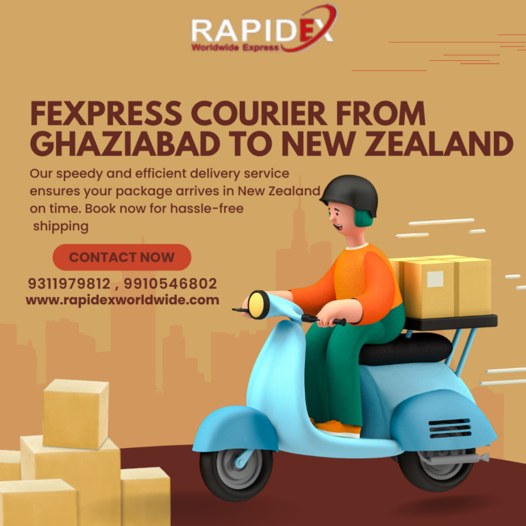 FExpress Courier from Ghaziabad to New Zealand Sending Packages with Rapidex