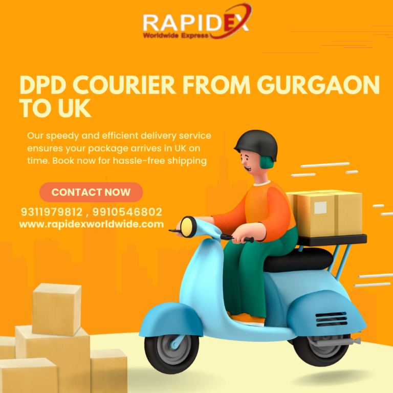 DPD Courier from Gurgaon to UK Sending Packages with Rapidex