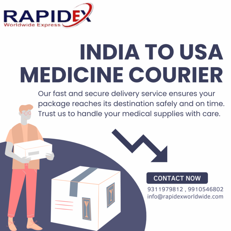 The Role of Medicine Courier in Connecting India and USA: Guardians of Health
