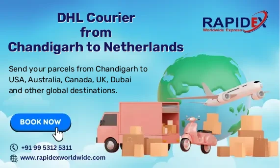 DHL Courier from Chandigarh to Netherlands | Free Pickup & Fast Delivery