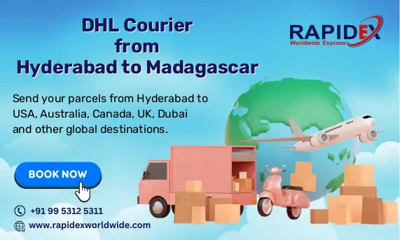 DHL Courier from Hyderabad to Madagascar | Free Pickup & Fast Delivery