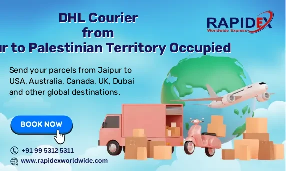 DHL Courier from Jaipur to Palestinian Territory Occupied | Free Pickup & Fast Delivery