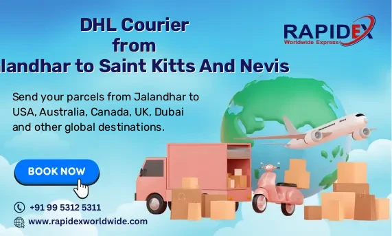 DHL Courier from Jalandhar to Saint Kitts And Nevis | Free Pickup & Fast Delivery