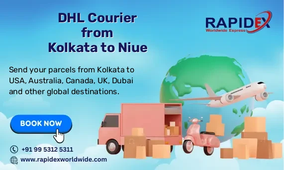 DHL Courier from Kolkata to Niue | Free Pickup & Fast Delivery