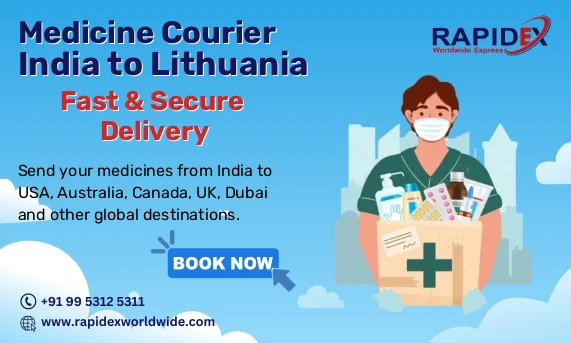 Medicine Courier from India to Lithuania | Fast & Secure Delivery