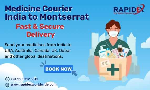Medicine Courier from India to Montserrat | Fast & Secure Delivery