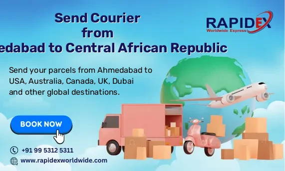 Courier from Ahmedabad to Central African Republic | Free Pickup & Fast Delivery