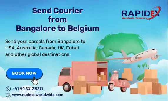 Courier from Bangalore to Belgium | Free Pickup & Fast Delivery