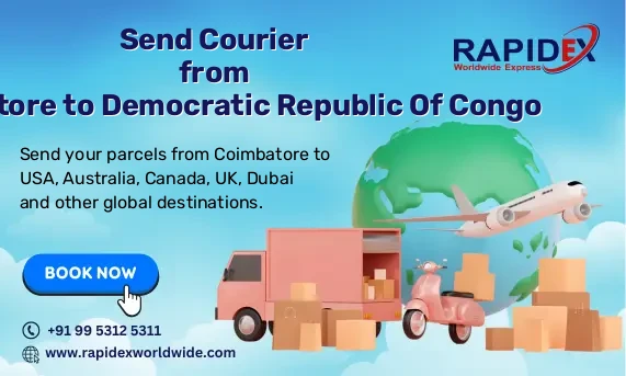 Courier from Coimbatore to Democratic Republic Of Congo | Free Pickup & Fast Delivery
