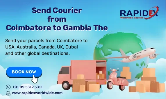 Courier from Coimbatore to Gambia The | Free Pickup & Fast Delivery
