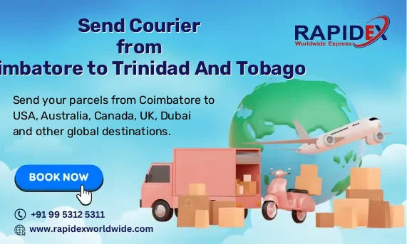 Courier from Coimbatore to Trinidad And Tobago | Free Pickup & Fast Delivery
