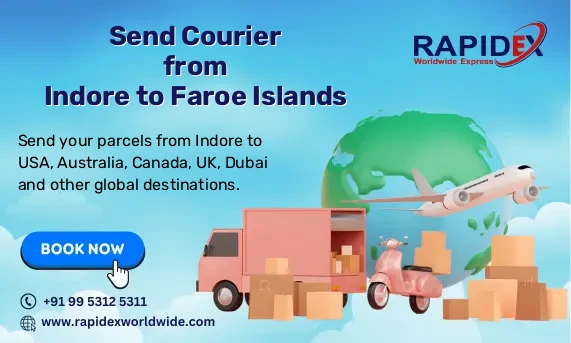 Courier from Indore to Faroe Islands | Free Pickup & Fast Delivery