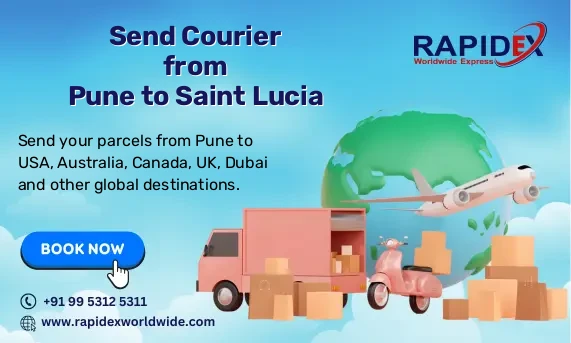 Courier from Pune to Saint Lucia | Free Pickup & Fast Delivery